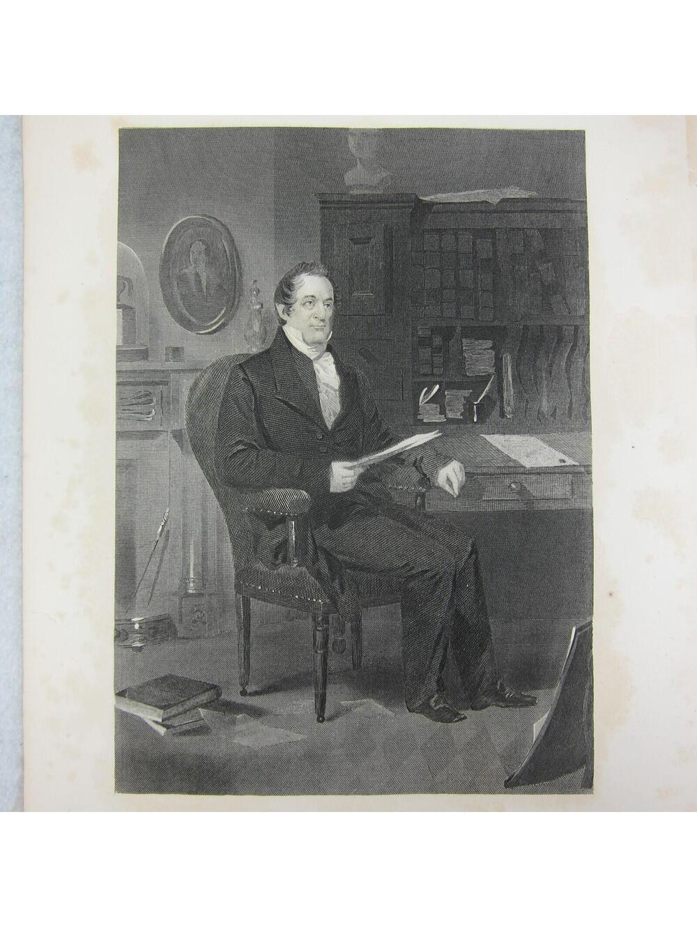 William Wirt U.S. Attorney General Steel Engraving Print Antique 1863 RARE